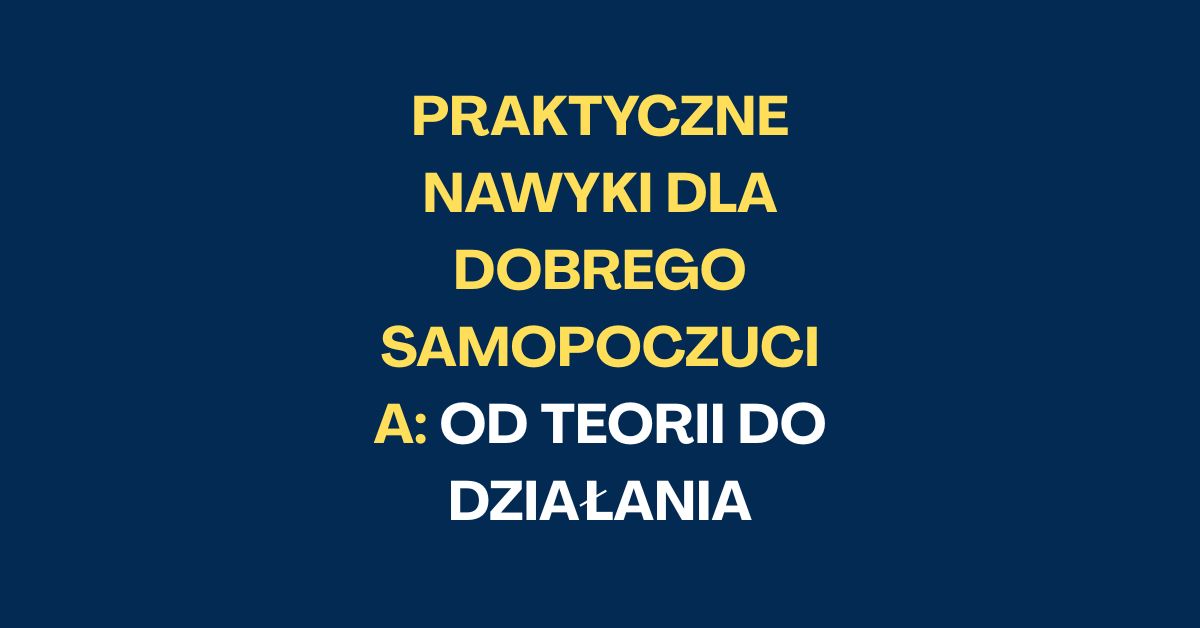 dobre nawyki